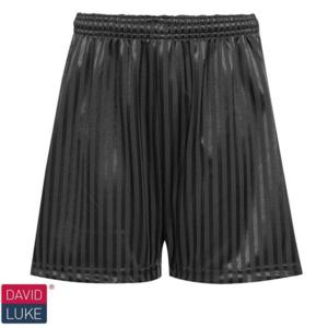 Black Shadow Stripe Shorts