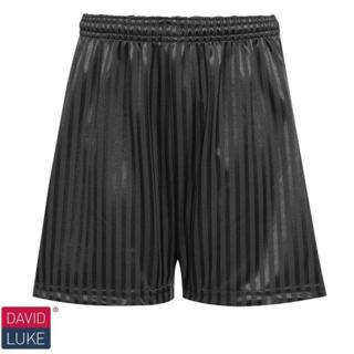 Black Shadow Stripe Shorts