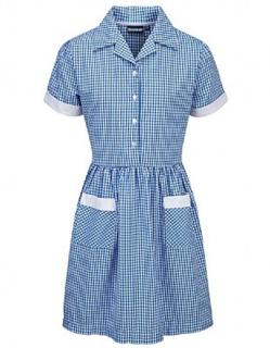 Blue Button Summer Dress