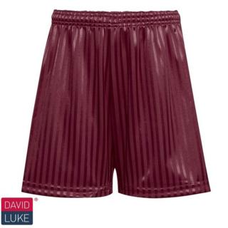 Maroon Shadow Stripe Shorts
